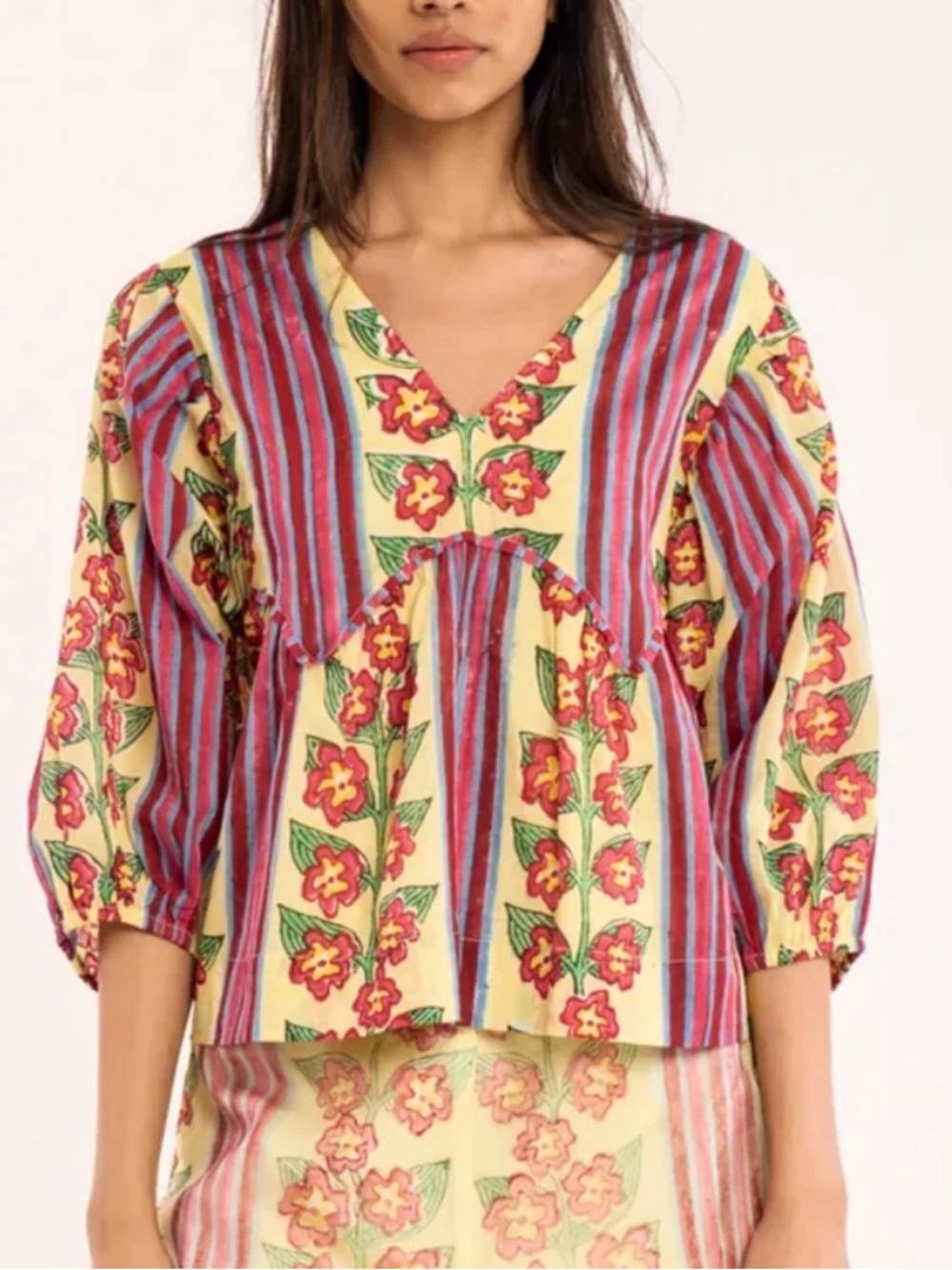 ISO Rujuta Sheth Selene Top in Buttercream Iris